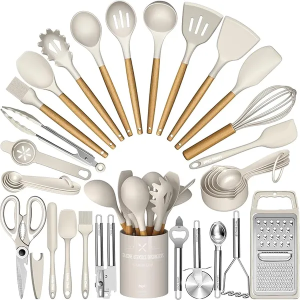 Kitchen Gadgets For Chefs - Chef Silicone Kitchen Utensil Set, 34PCS