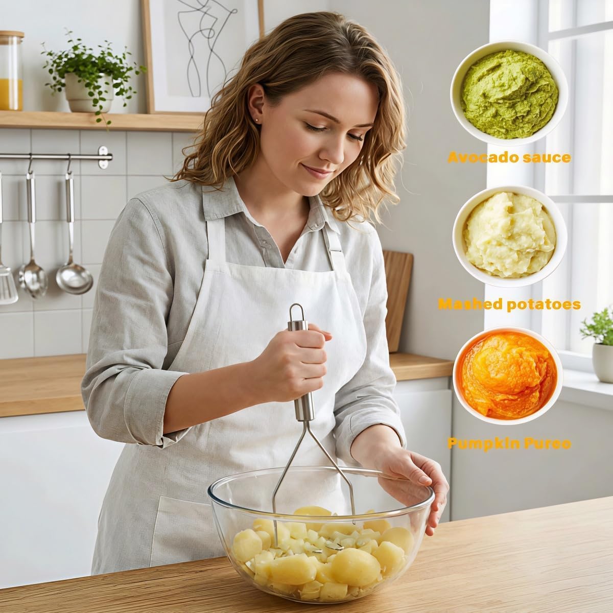 Potato Masher Stainless Steel  - Potato Masher Ricer ulasan dan harga