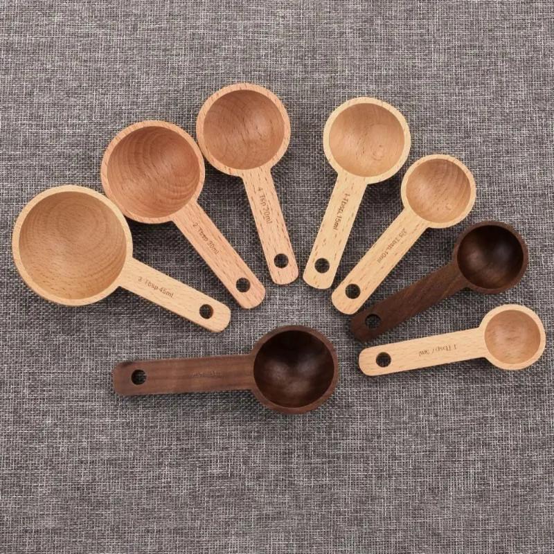 Wooden Measuring Spoon 7.5-45M - Kitchen Gadgets For Chefs ulasan dan harga