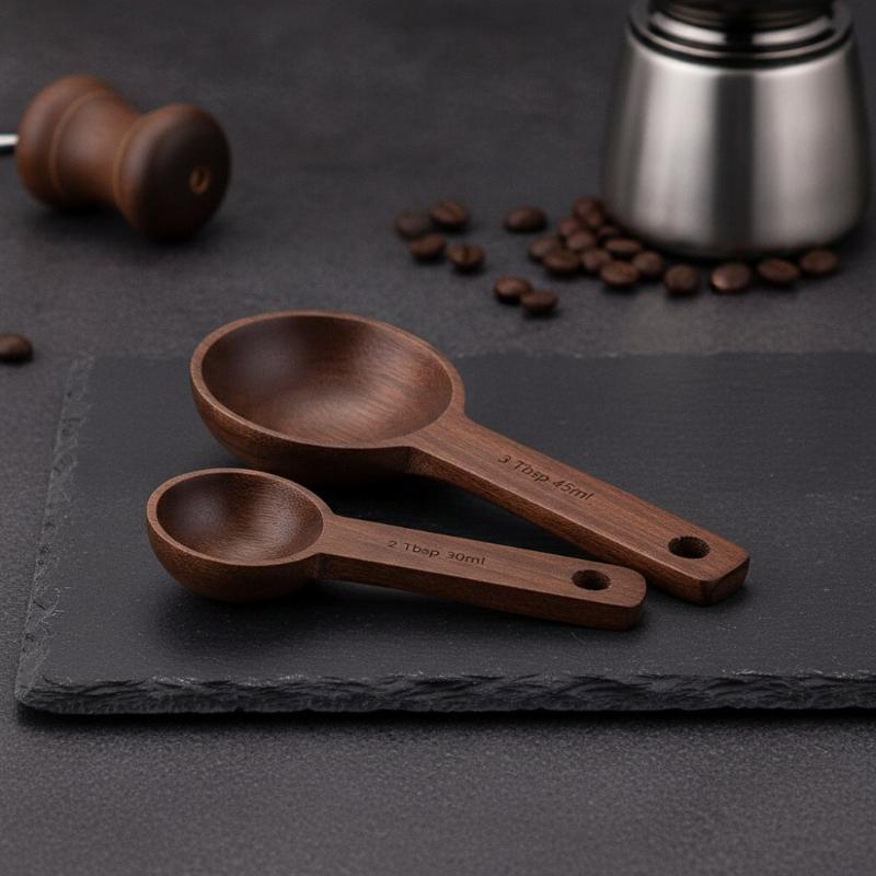 Wooden Measuring Spoon 7.5-45M - Kitchen Gadgets For Chefs ulasan dan harga