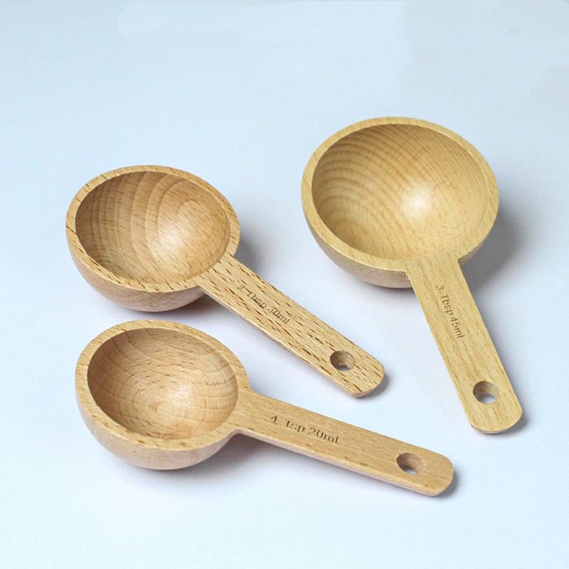 Wooden Measuring Spoon 7.5-45M - Kitchen Gadgets For Chefs ulasan dan harga