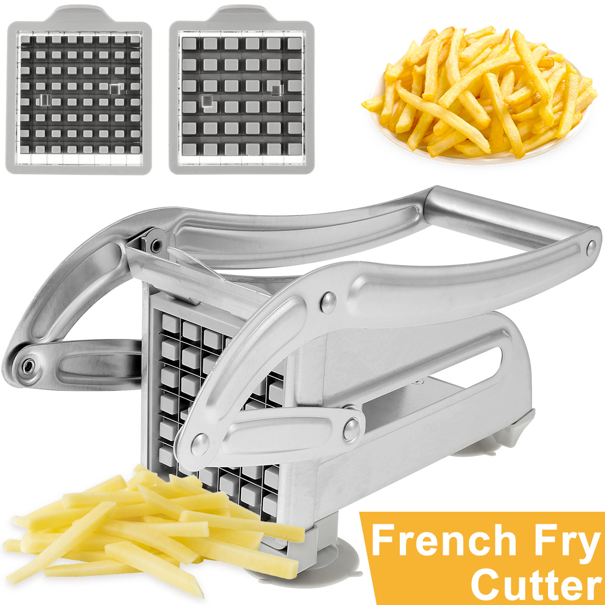 French Fry Cutter Stainless St - Potato Masher Ricer ulasan dan harga