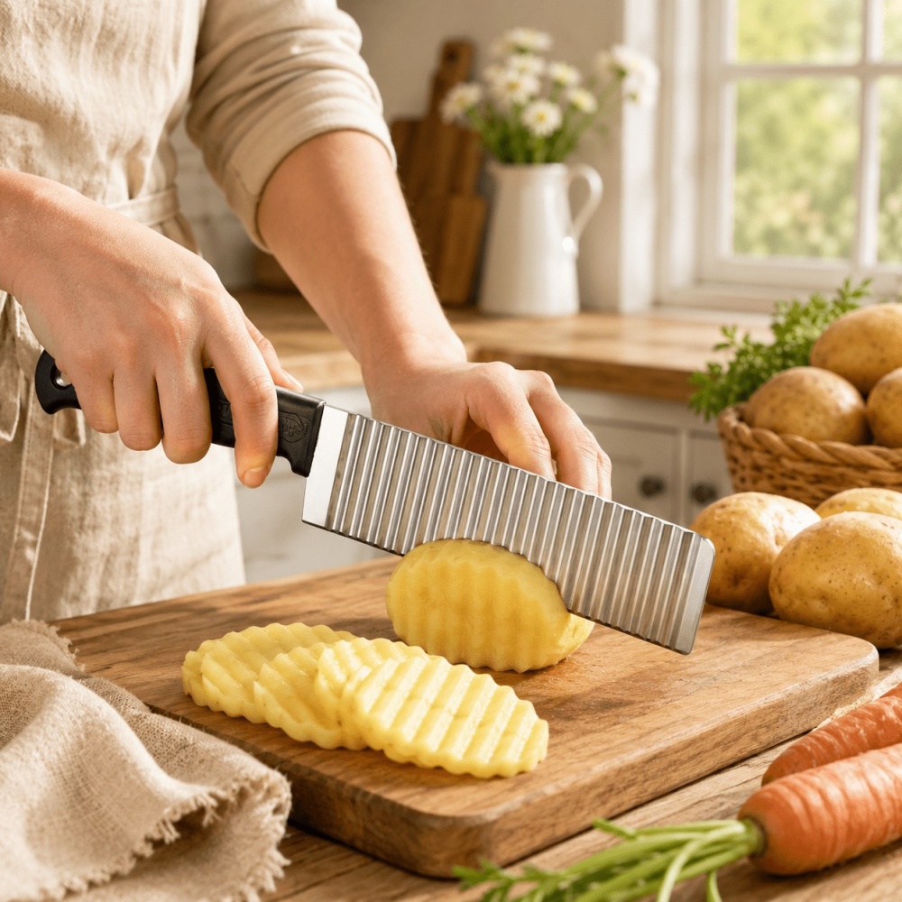 Stainless Steel Potato Chip Sl - Potato Masher Ricer ulasan dan harga